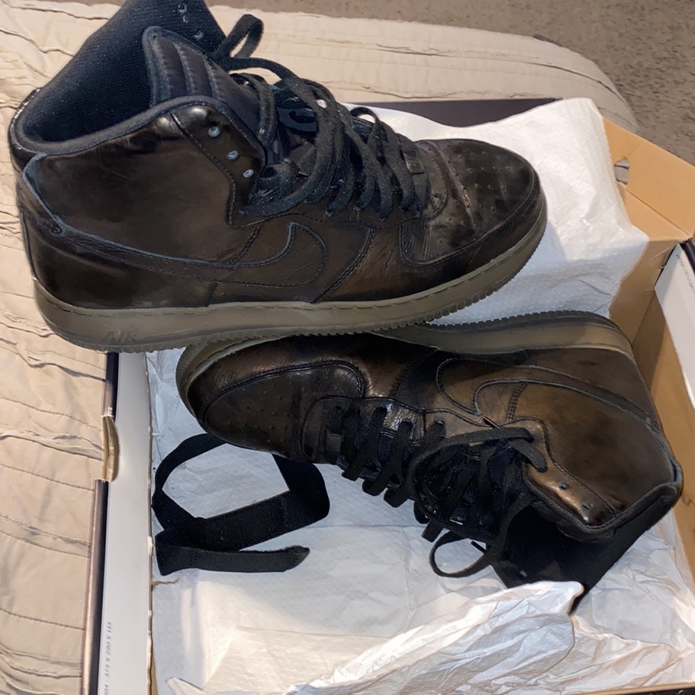 Nike AF1 Premium le - Black Men’s size 13 - Picture 3 of 10